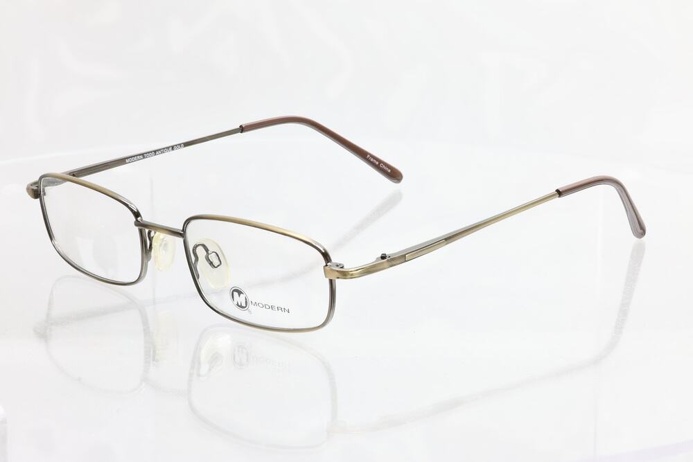 Modern Todd Antique Gold 50-18-145mm Eyeglass FRAMES ONLY - NEW/WITHOUT TAGS